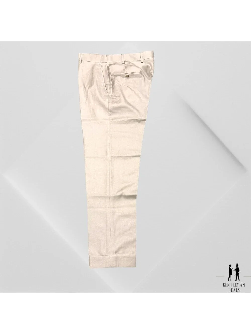 Southwick Clothes Dress Pants Men 34 (33x29) Tan 110s Wool Cuffed Beige